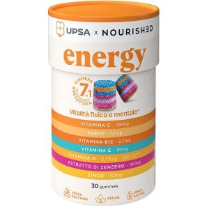 Upsa X Nourished Energy Vitalità Fisica e Mentale 30 Gummies