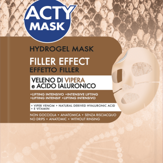 ACTY MASK Hydrogel Maschera effetto filler con veleno di vipera e acido ialuronico, 1 pz