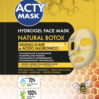 ACTY MASK Hydrogel Maschera natural botox con veleno d'ape naturale e acido ialuronico, 1 pz