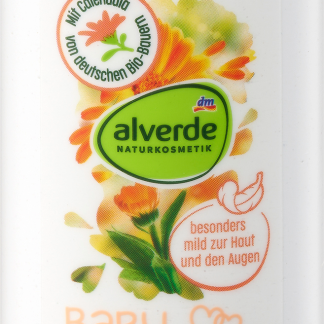 alverde BABY Doccia shampoo alla calendula bio minitaglia, 50 ml