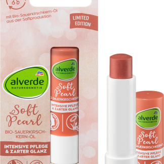 alverde Balsamo labbra Soft Pearl, 4,8 g