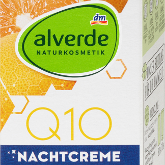 alverde Crema notte Q10 al pompelmo e all'olivello spinoso bio, 50 ml