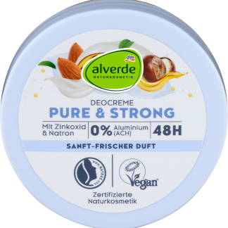 alverde Deodorante in crema Pure & Strong, 50 ml