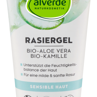 alverde Gel da rasatura con aloe vera e camomilla BIO, 150 ml