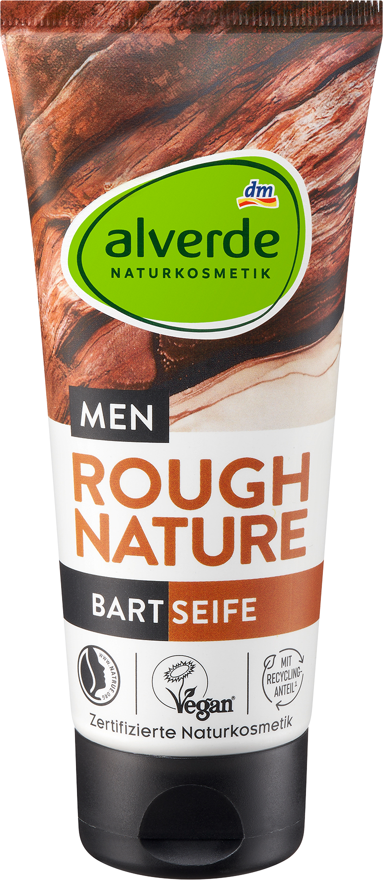 Очищающее средство для лица и бороды Alverde MEN Rough Nature, 100 мл