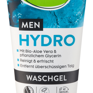 alverde MEN Gel detergente viso e corpo Hydro, 150 ml