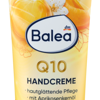Balea Crema mani Q10 all'albicocca, 100 ml