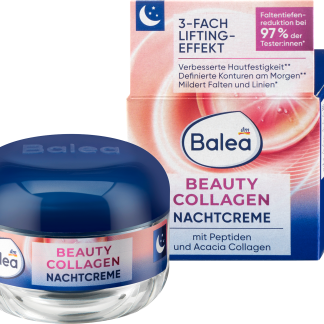 Balea Crema notte antirughe con collagene, 50 ml