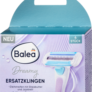 Balea Lame di ricambio per rasoio Dreamy, 4 pz