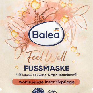 Balea Maschera piedi Feel Well con litsea cubeba e olio di nocciolo di albicocca, 15 ml