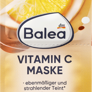 Balea Maschera viso in crema anti-ossidante vitamina C e acido ialuronico, 16 ml