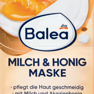 Balea Maschera viso rigenerante latte e miele, 16 ml