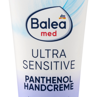 Balea med Crema mani Ultra Sensitive con pantenolo, 100 ml