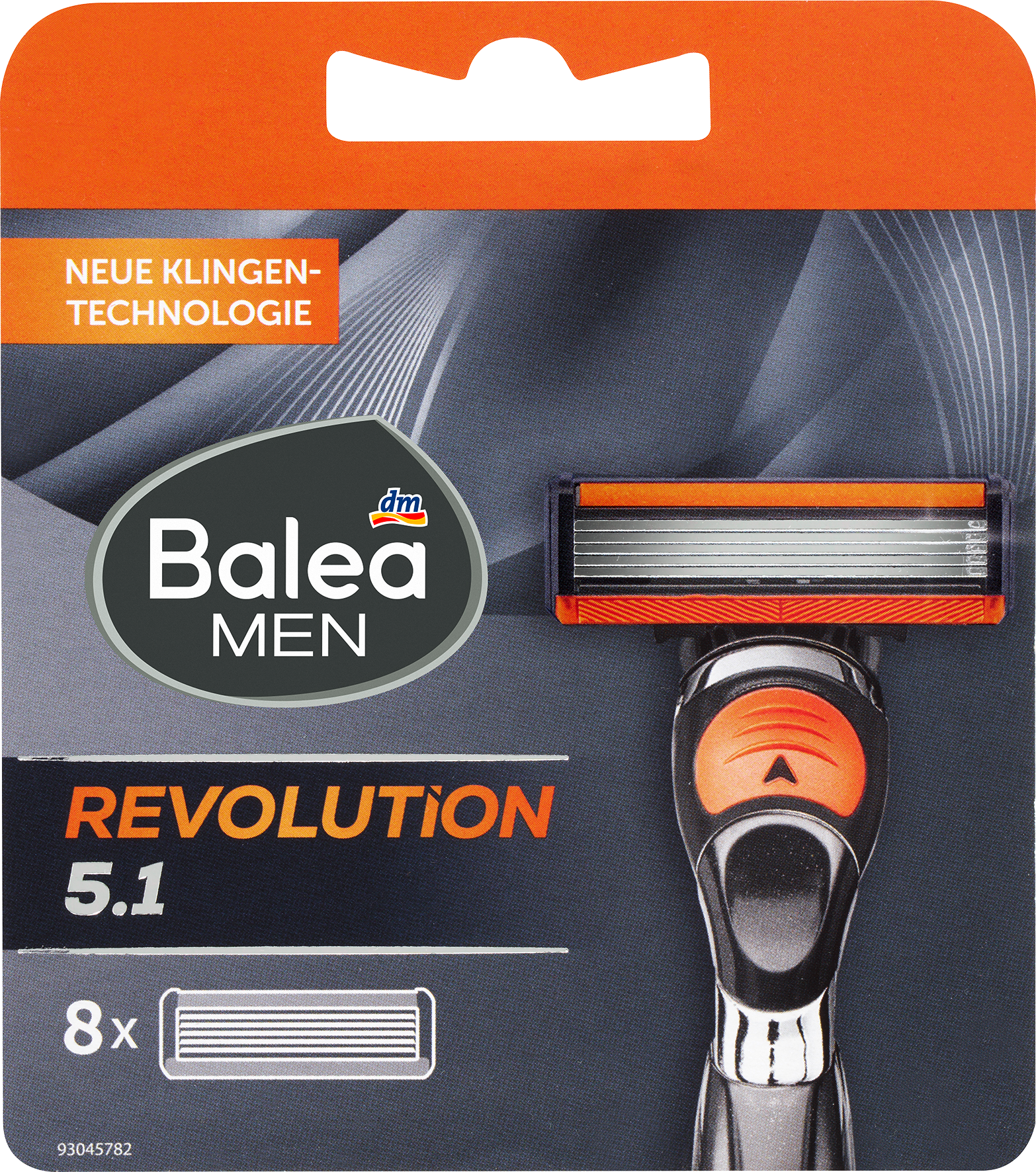 Сменные бритвенные головки Balea MEN для бритвы Revolution 5.1, 8 шт.