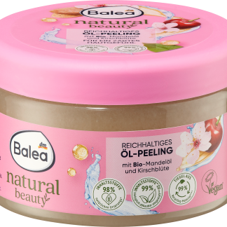 Balea Olio peeling nutriente Natural Beauty ai fiori di ciliegio, 300 g