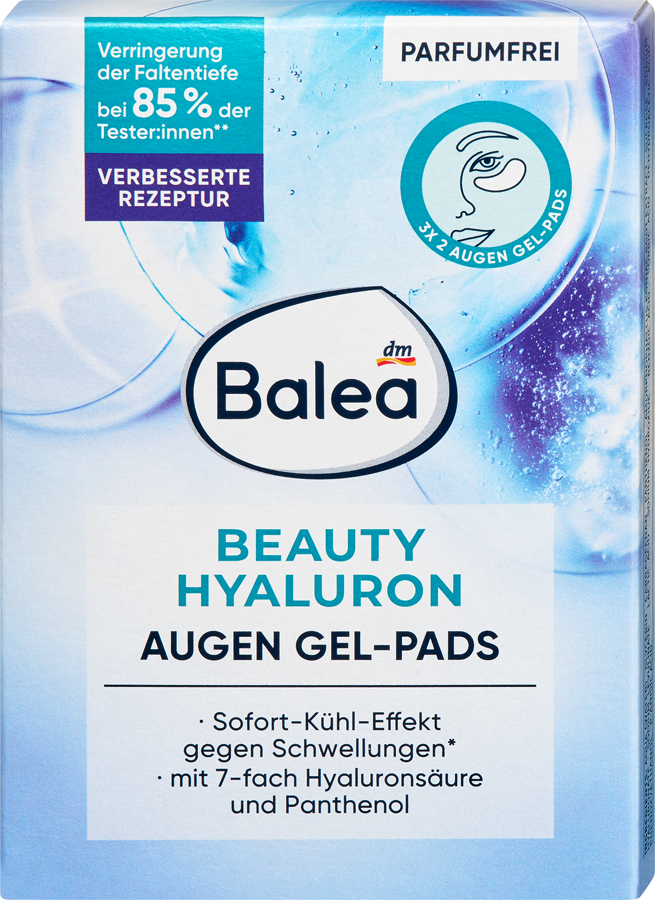 Balea Patch occhi Beauty Hyaluron, 6 pz