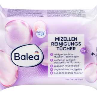 Balea Salviette struccanti con acqua micellare 5in1, 25 pz