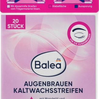 Balea Strisce depilatorie sopracciglia, 20 pz