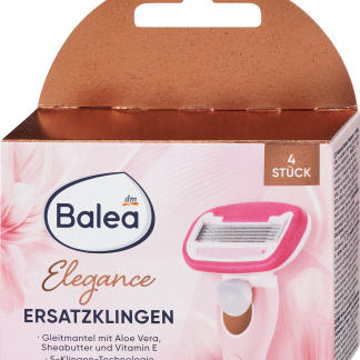 Balea Testine di ricambio per rasoio Elegance, 4 pz