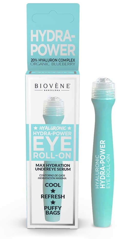 BIOVÈNE BARCELONA Roll-on occhi ultra idratante all'Acido Ialuronico, 15 ml