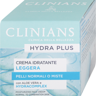 CLINIANS Crema viso idratante leggera Hydra Plus, 50 ml