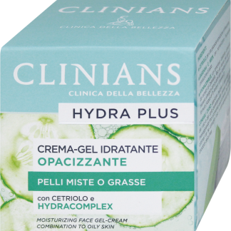 CLINIANS Crema viso idratante opacizzante Hydra Plus, 50 ml