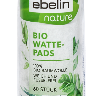ebelin Dischetti di cotone biologico nature, 60 pz