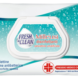 FRESH & CLEAN Salviettine milleusi disinfettanti, 60 pz