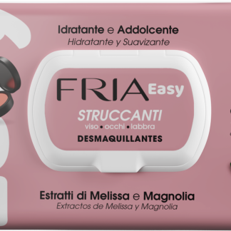 FRIA Salviette struccanti EASY con coperchio, 64 pz