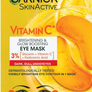 GARNIER SKIN ACTIVE Patch occhi in tessuto SKINACTIVE illuminanti Vitamina C, 2 pz