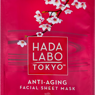 HADA LABO TOKYO Maschera viso anti-età con super acido ialuronico, retinolo e collagene, 1 pz