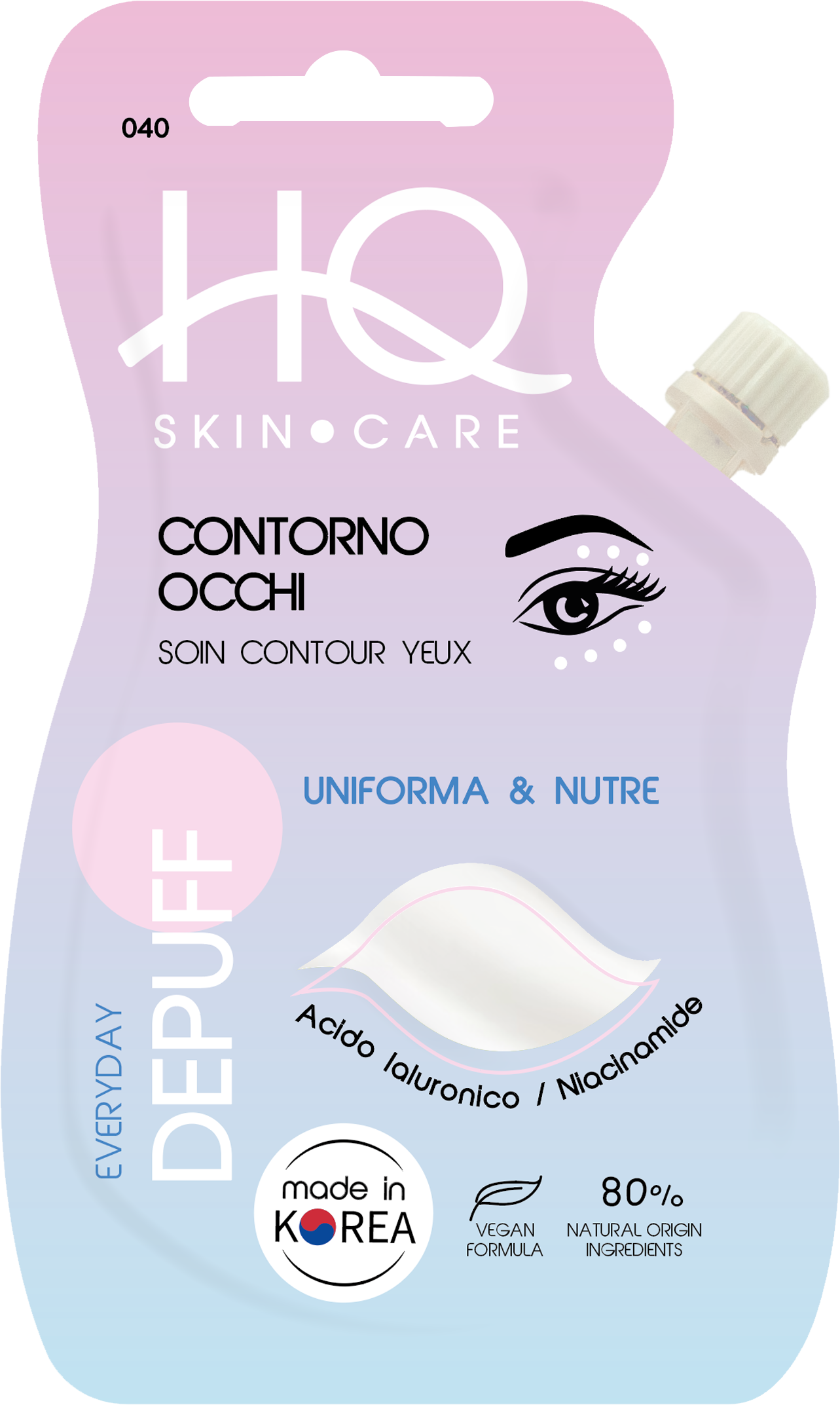 HQ Contorno occhi Acido ialuronico & Niacinamide, 15 ml
