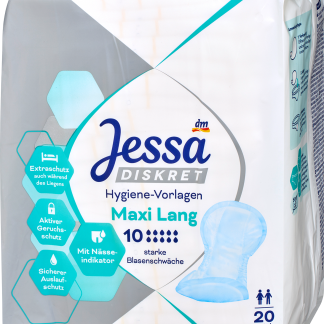 Jessa DISKRET Assorbenti per incontinenza extra lunghi, 20 pzDispositivi medici