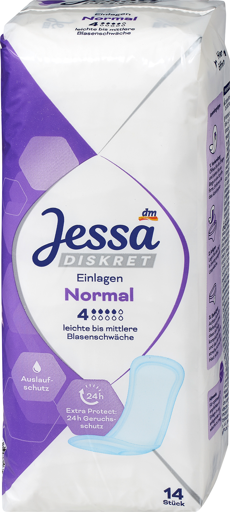 Jessa DISKRET Assorbenti per incontinenza normal, 14 pzDispositivi medici