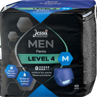 Jessa DISKRET Pants da uomo per incontinenza - taglia M, 10 pzDispositivi medici