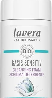 lavera NATURKOSMETIK Schiuma detergente con aloe vera bio e olio di mandorla bio Basis Sensitiv, 150 ml