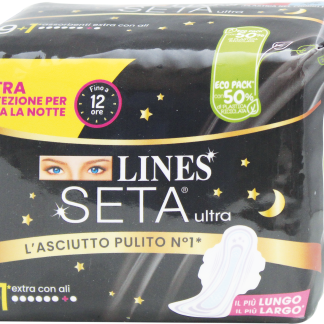 LINES Assorbenti Seta Ultra Extra con ali, 10 pz