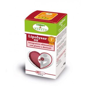Renaco Lipolysar 08 Monascus Food Supplement 80 Capsules