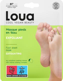 Loua Maschera piedi esfoliante, 2 pz