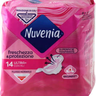 Nuvenia Assorbenti freschezza e protezione ultra+ con ali, 14 pz