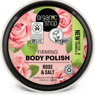 organic shop Scrub corpo levigante - rosa perlata, 250 ml