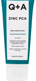 Q+A Crema idratante con zinco, 75 ml