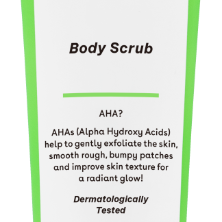 Q+A Scrub corpo esfoliante con alfa-idrossiacidi, 250 ml