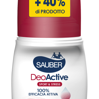 SAUBER Deodorante roll-on DeoActive Sport&Stress, 70 ml