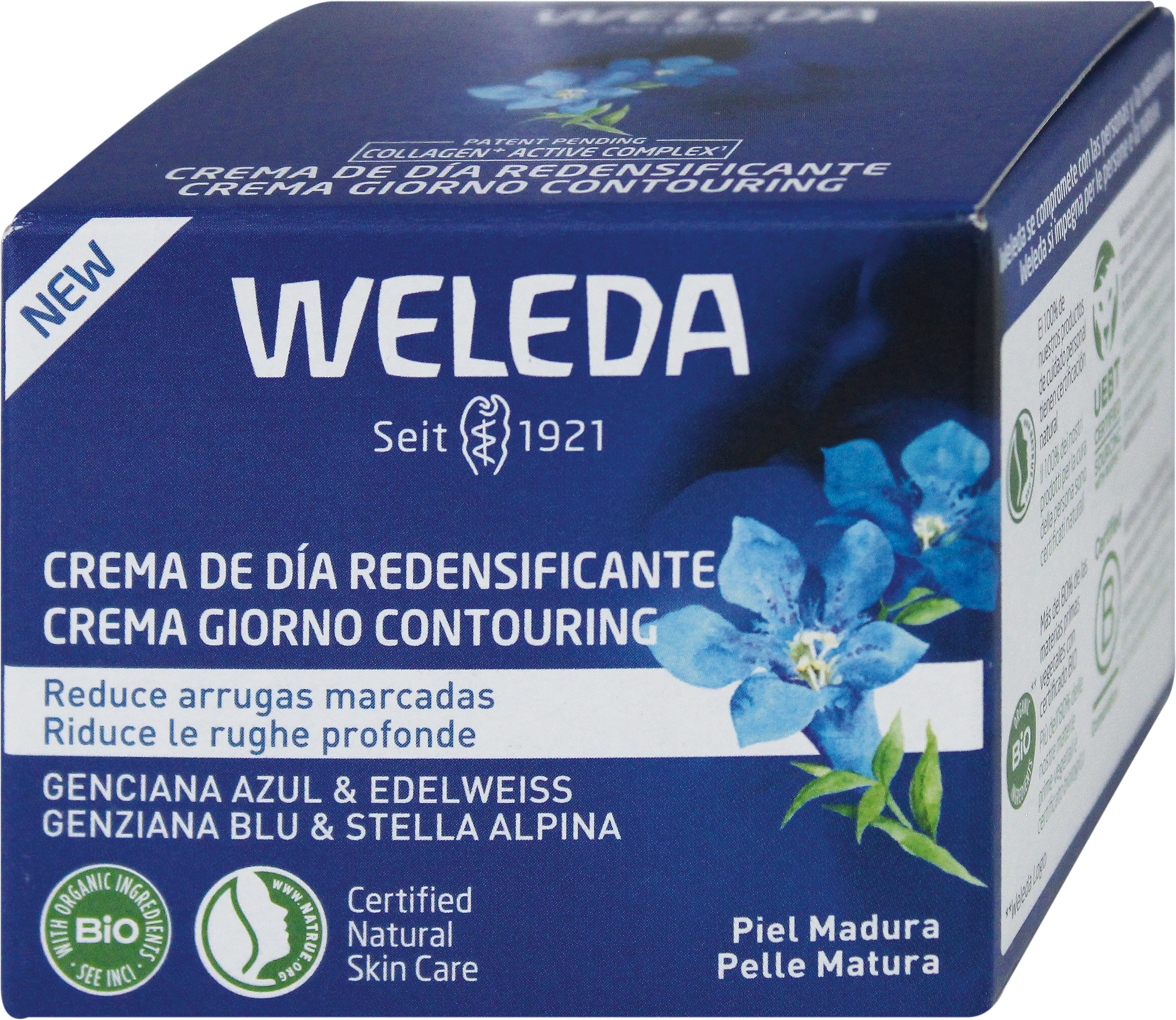 WELEDA Crema giorno contouring con genziana blu e stella alpina, 40 ml