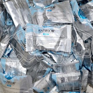 Это средство Antiflor Fusti от бренда Enartis, предназначенное для защиты вина от образования «винной плесени» (пленочных дрожжей) в бочках. Тип продукта: Таблетки (антифлоретта) на основе аллилизотиоцианата в парафиновой основе. Использование: Применяется в виноделии исключительно для профессионального использования. Упаковка: Коробка содержит 40 пакетиков, в каждом из которых находится по 2 таблетки. Объем применения: Таблетки предназначены для емкостей объемом от 200 до 5000 литров.