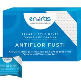 Антифлоровый ящик для барабанов ОСОБЕННОСТИ И ПРИМЕНЕНИЕ: Таблетки «Антифлор» плавают в вине и медленно высвобождают свое активное вещество, стерилизуя воздух и тем самым предотвращая появление флора. Идеально подходит для хранения вина в бутылях, деревянных бочках и вообще в любых ситуациях, когда невозможно постоянно держать емкость полной или когда отсутствует доступ кислорода. ДОЗИРОВКА: Одну или две таблетки, заменять каждые три-четыре недели. КАК ИСПОЛЬЗОВАТЬ Положите таблетку на поверхность вина и аккуратно закройте емкость. УПАКОВКА: Коробка, содержащая 80 таблеток. Хранить продукт в прохладном, сухом месте.