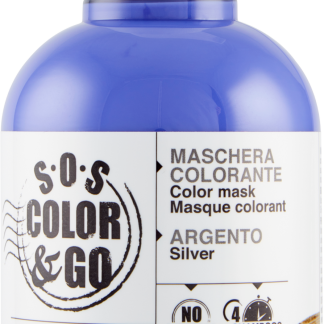 Маска для лица ALAMA PROFESSIONAL SOS Color&Go серебристого цвета, 300 мл