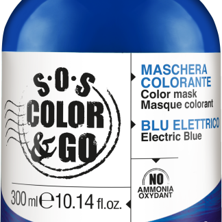 Маска для окрашивания волос ALAMA PROFESSIONAL SOS Color&Go синего цвета, 300 мл