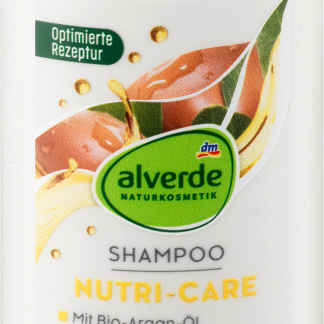 Шампунь Alverde Nutri-Care для поврежденных волос, дорожный размер, 50 мл